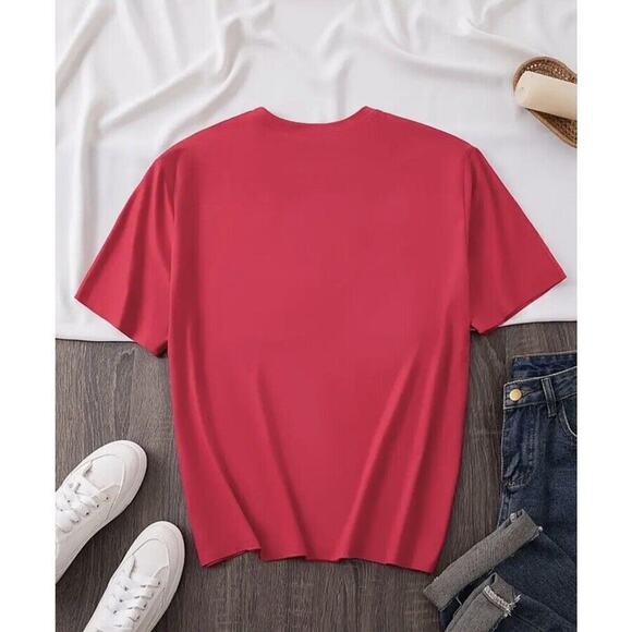 Women’s Whimsical Red Christmas Tree Shirt‎ Whoville Grinch Tree Size Medium NEW - Picture 2 of 7